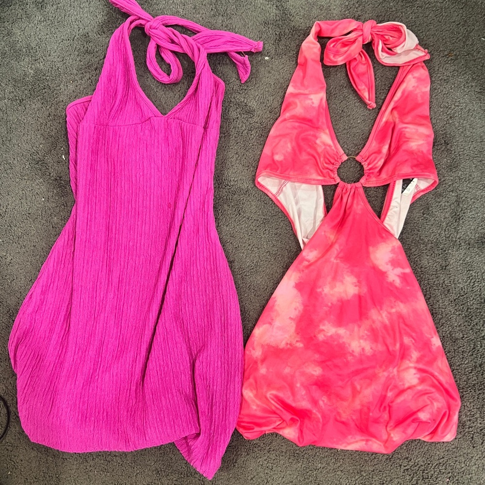 SHEIN Pink and Tie-Dye Dresses